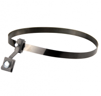 Держатель молниепроводника на трубе универсальный d=0-250 мм,нержавеющая сталь полоса, держатель оцинкованная сталь