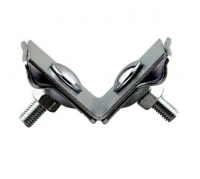 Держатель молнипроводника фальцевый,оцинкованная сталь