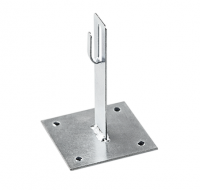 Держатель кровельный с подставкой h=100мм,нержавеющая сталь