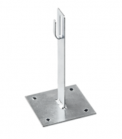 Держатель кровельный с подставкой h=150мм, нержавеющая сталь