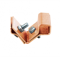 Держатель молнипроводника фальцевый,универсальный,медь