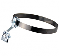 Держатель молниепроводника на трубе универсальный d=0-200 мм,нержавеющая сталь полоса, держатель оцинкованная сталь