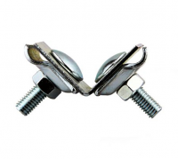 Держатель молнипроводника фальцевый,малый,оцинкованная сталь