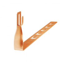 Держатель молниепроводника на черепице,d=8-10мм,скрученный,с крючком L=330 мм, медь