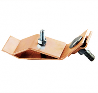 Держатель молниепроводника на желобе водостока,скручиваемый,медь