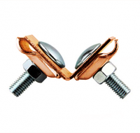 Держатель молнипроводника фальцевый,малый,медь