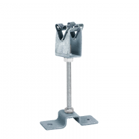 Держатель молниепроводника d=8-10мм,металлический,оцинкованная сталь, опорный,L=100мм