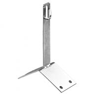 Держатель молниепроводника d=8-10мм на коньке угловой h=150мм, нержавеющая сталь