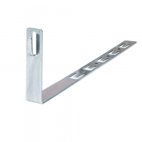 Держатель молниепроводника на черепице угловой ,d=8-10мм,с крючком L=330 мм,оцинкованная сталь