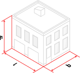 Размеры здания